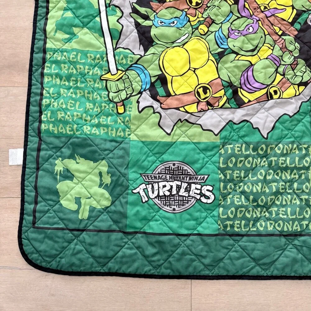 Teenage Mutant Ninja Turtles TMNT 2014 Double Sided Quilt Lap Blanket 42